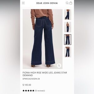 Women’s wide leg jeans